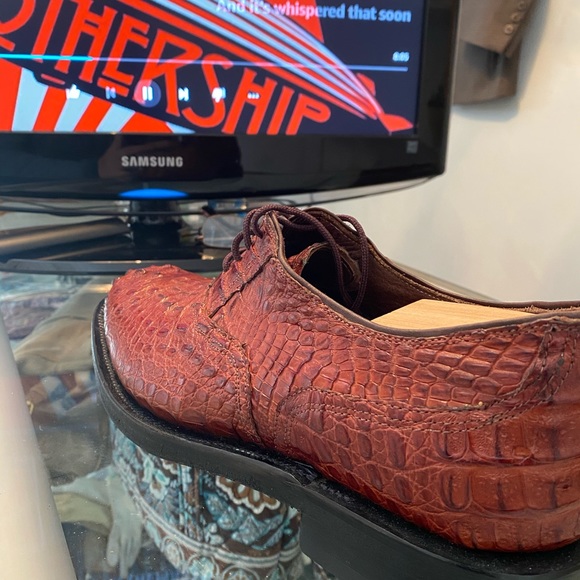 ?EUC AUTHENTIC FOOT JOY ITALIAN CROCODILE SHOES SIZE 13. Make an offer main image 4